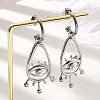 304 Stainless Steel Shell Pearl Dangle Stud Earrings for Women EJEW-U051-06P-1