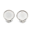 Tarnish Resistant 304 Stainless Steel Clip-on Earring Setting STAS-G250-01P-C-1