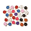 40Pcs 8 Colors Mother's Day Alloy Enamel Charms ENAM-FP0001-91-4