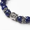 Natural Lapis Lazuli(Dyed) Stretch Bracelets BJEW-JB03251-03-2