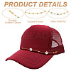 Brass Enamel Link Baseball Cap Chain AJEW-GO00028-5