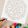 PET Hollow Out Drawing Painting Stencils DIY-WH0391-0467-3
