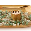 Natural Gemstone Chips with Brass Incense Burner Holder DJEW-G027-19RG-02-5