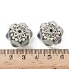 Acrylic Rhinestone Rondelle Beads CLAY-NH0003-02AS-08-3