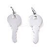 Non-Tarnish 304 Stainless Steel Charms STAS-S116-070S-2