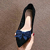2Pcs Detachable Ribbon Satin Bowknot Shoe Decoration AJEW-LP0001-35-3