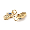 Eco-friendly Brass Micro Pave Clear Cubic Zirconia Pendants LS-KK-D080-33G-2