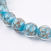 Handmade Gold Sand Lampwork Beads LS-LAMP-K029-08G-1