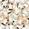 30Pcs 3 Colors Alloy Enamel Pendants PALLOY-CJ0002-04-5