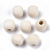 Natural Unfinished Wood Beads LS-X-WOOD-Q038-10mm-1