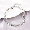 304 Stainless Steel Cable Chains Bracelet & Necklace Jewelry Sets SJEW-L199-01P-3