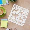 Plastic Reusable Drawing Painting Stencils Templates DIY-WH0172-302-3