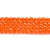 Transparent Glass Beads Strands GLAA-H021-04-26-2