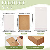 100Pcs 2 Colors Rectangle Paper One Pair Earring Display Cards with Hanging Hole CDIS-TA0001-41-4