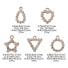 10Pcs 5 Style UV Plating Acrylic Pendants OACR-YW0001-67-3