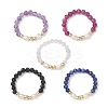 Natural Mixed Gemstone Finger Rings RJEW-JR00971-2