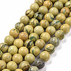 Natural Verdite Stone Beads Strands G-C242-03D-1