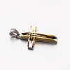 Men's Jewelry 201 Stainless Steel Cross Pendants X-STAS-F010-44G-2
