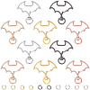 30 Sets 5 Colors Alloy Swivel Clasps FIND-SC0017-69-6