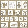 17Pcs 17 Styles PET Hollow Out Drawing Painting Stencils Sets DIY-WH0383-0044-2
