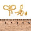 Rack Plating Brass Bowknot Stud Earrings for Women EJEW-F308-02G-2