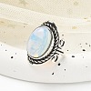 Opalite Adjustable Rings RJEW-I108-01AS-05-2