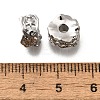 Brass Micro Pave Cubic Zirconia Beads KK-M318-21P-2