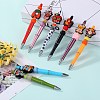 12Pcs 6 Style Food Grade Eco-Friendly Silicone Focal Beads SIL-SZ0002-72B-6