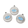304 Stainless Steel Enamel Pendants STAS-Q001-29P-1
