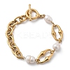 Stainless Steel Cable Chains Link Bracelets BJEW-F485-02G-4