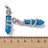 Synthetic Turquoise Pendants G-A241-01P-07-3