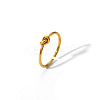 Minimalist 304 Stainless Steel Knot Open Cuff Rings EO4616-5-1