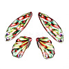 Epoxy Resin Butterfly Wing Pendants FIND-N005-66-1