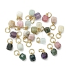 Natural Mixed Gemstone Pendants PALLOY-JF05297-02-1
