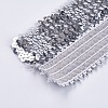 Plastic Paillette Elastic Beads LS-PVC-WH001-A04-45mm-2