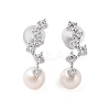 925 Sterling Silver Studs Earring EJEW-H002-26P-1
