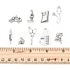 36Pcs 9 Styles Tibetan Style Alloy Pendants TIBE-FP0001-03-3