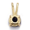 Brass Micro Pave Cubic Zirconia Pendants KK-P192-04-3