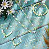 10 Strands Flat Round Handmade Polymer Clay Beads CLAY-PH0001-44L-5