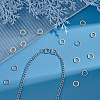 50Pcs 2 Style 304 Stainless Steel Linking Rings STAS-UN0041-33-3