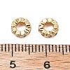 Brass Micro Pave Cubic Zirconia Beads KK-A259-04G-3