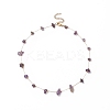 Natural Mixed Gemstone Chips Beaded Necklace NJEW-JN04234-3