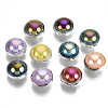 Imitation Pearl ABS Plastic Sewing Buttons BUTT-T009-8mm-M-S-2