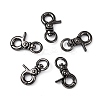 Zinc Alloy Swivel Lobster Claw Clasps X-PALLOY-WH0006-02A-5