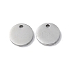 Non-Tarnish 304 Stainless Steel Charms STAS-Q308-09D-P-1