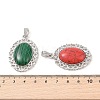 Synthetic Mixed Gemstone Pendants G-A226-03P-B-3