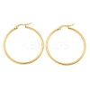 Ion Plating(IP) 304 Stainless Steel Hoop Earrings LS-EJEW-N0016-11G-F-3