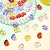 50Pcs 5 Colors Transparent Spray Painted Glass Pendants GLAA-YW0003-94-5