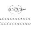 Non-Tarnish 3.28 Feet 304 Stainless Steel Curb Chains X-CHS-Q001-22-5