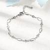 304 Stainless Steel Link Bracelets BJEW-A044-03B-P-1